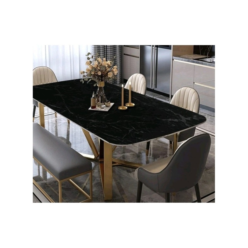 Arthome Black Marble Peel & Stick Vinyl Contact Paper 17" x 120" - Picture 2 of 4